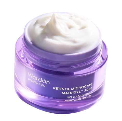 Wardah ｜ Renew You Retinol Microcaps Matrixyl™ 3000 Lift & Rejuvenate Night Moisturizer