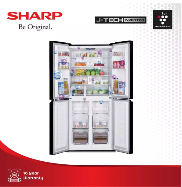 SHARP Electronics SHARP Queen Series 2021 Kulkas 4 Pintu SJ-IF51PG-BK