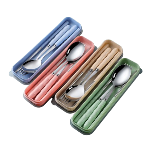 NALAR Set Peralatan Makan Travel 3-in-1 1