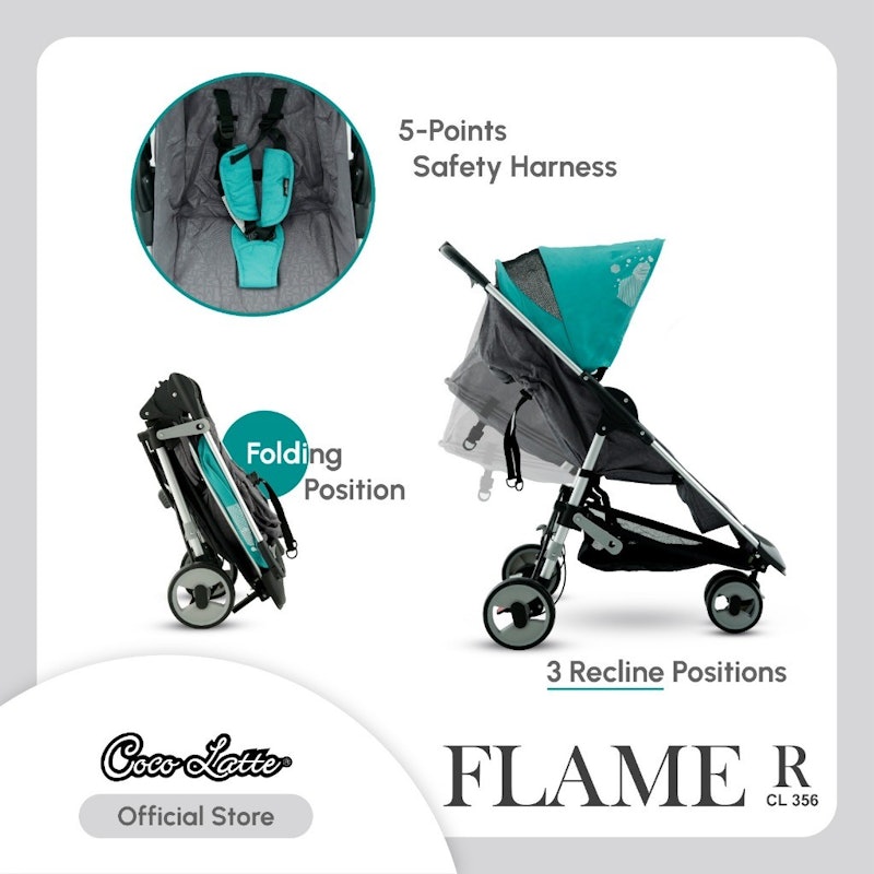 Cocolatte Flame R Travel System Stroller with Infant Carrier 4