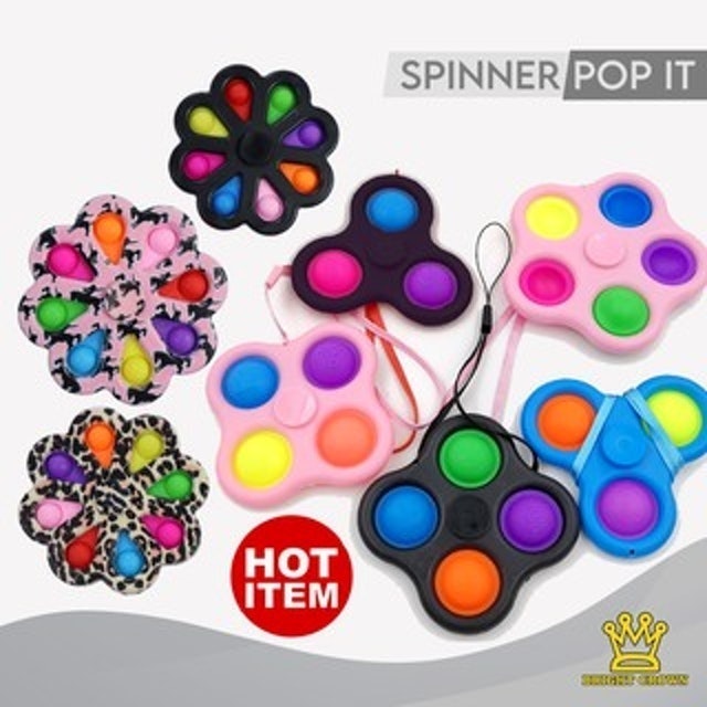 Bright Crown  Fidget Spinner Pop It 