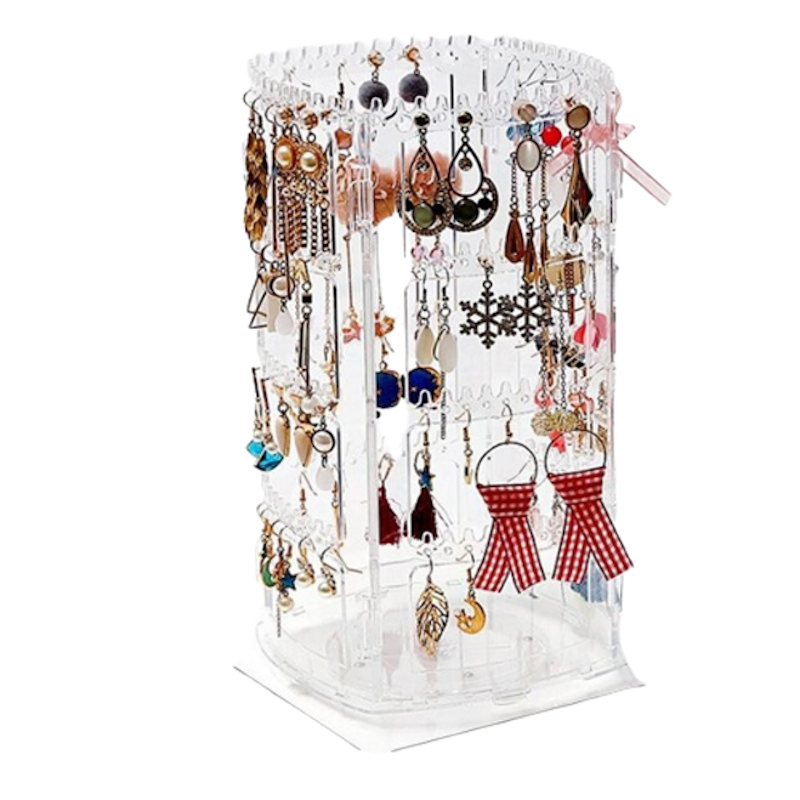 ONE-K20 Rak Anting Acrylic Putar 360 Derajat 5