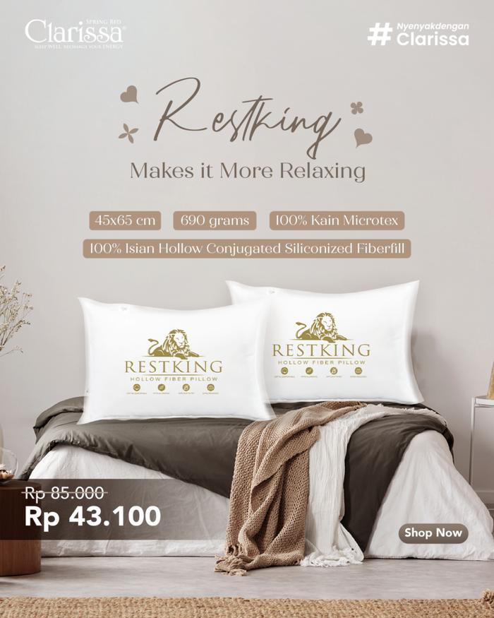 Megah Jaya Beddingindo Clarissa Restking Hollow Fiber