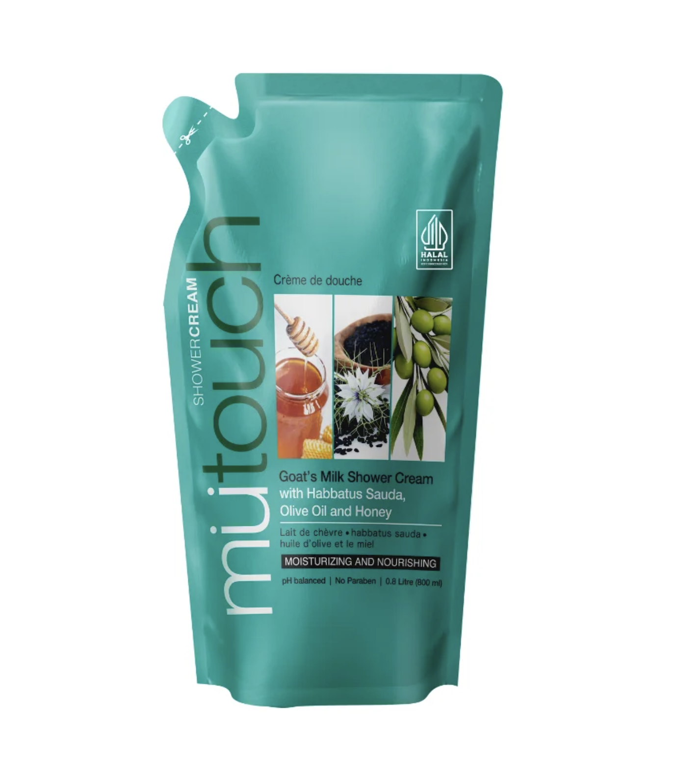 McBride MuTouch Habbatussauda, Olive Oil, and Honey Shower Cream