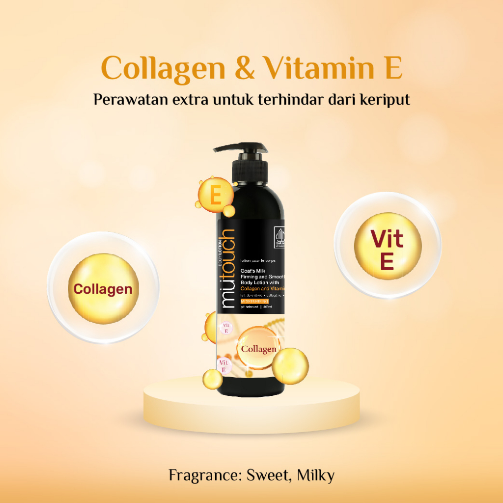 McBride MuTouch Goat's Milk Firming and Smooth Body Lotion with Collagen and Vitamin E 