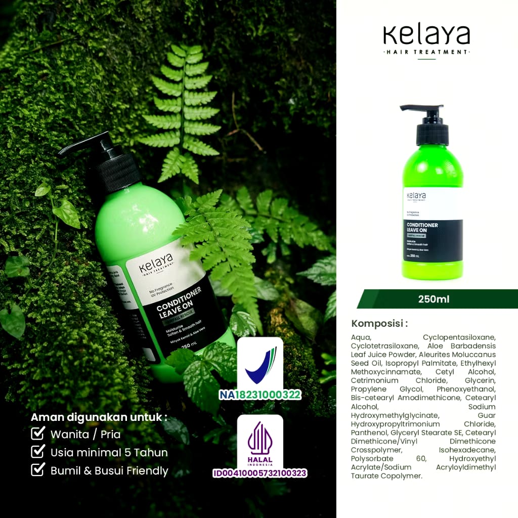 Inovasi Teknologi Kosmetika Kelaya Conditioner Leave On