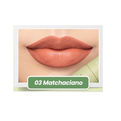 Eka Jaya Internasional Hanasui Mattedorable Lip Cream Matcha Latte Edition 03 Matchaciano