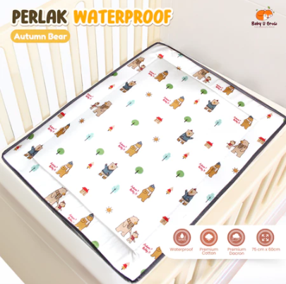  BABY U GROW Perlak Waterproof Katun Catra
