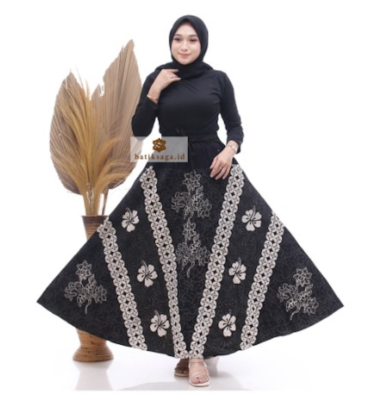 Batik Saga Rok Payung Batik Cap 5