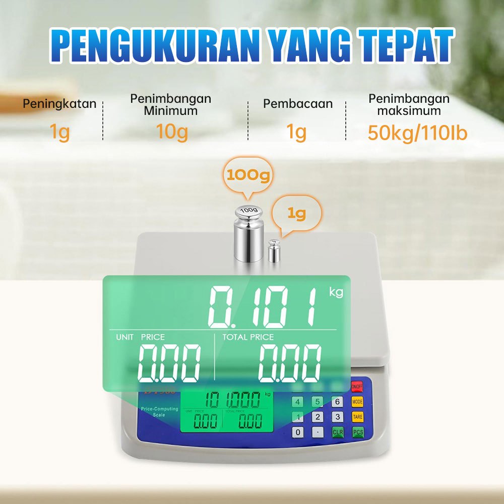  Zenor Timbangan Digital 50 kg DT580