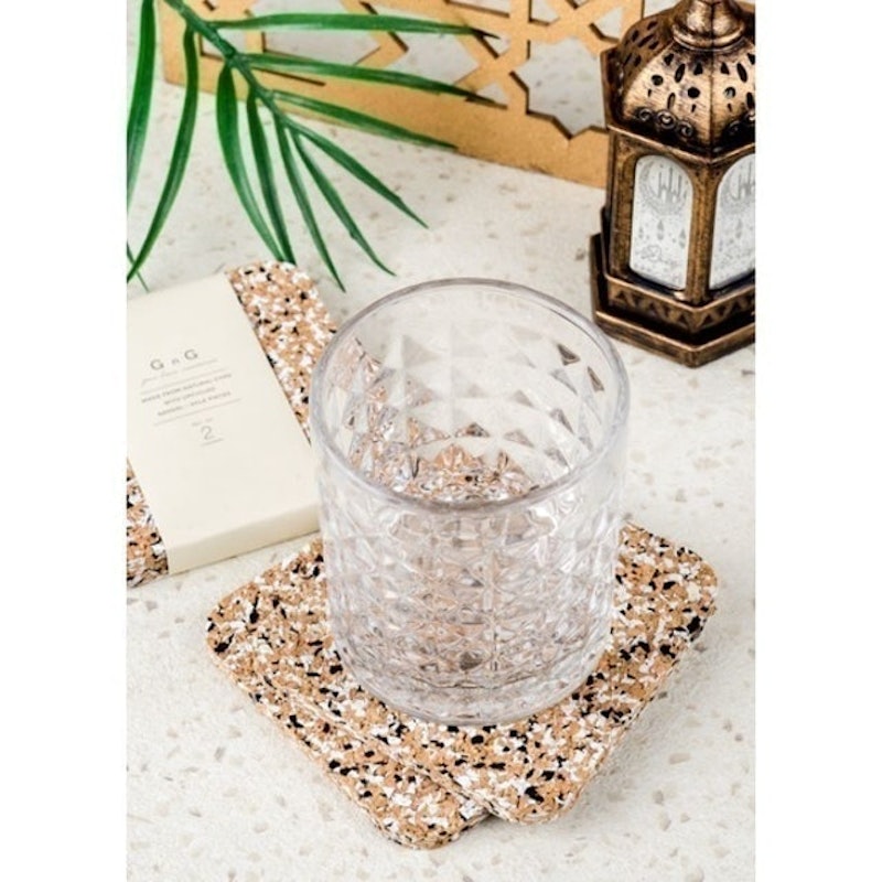 Fancy Cork Coaster Set 3