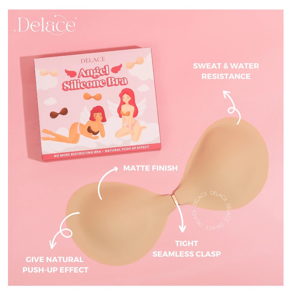 Delace  Delace Angel Silicone Bra Nippie
