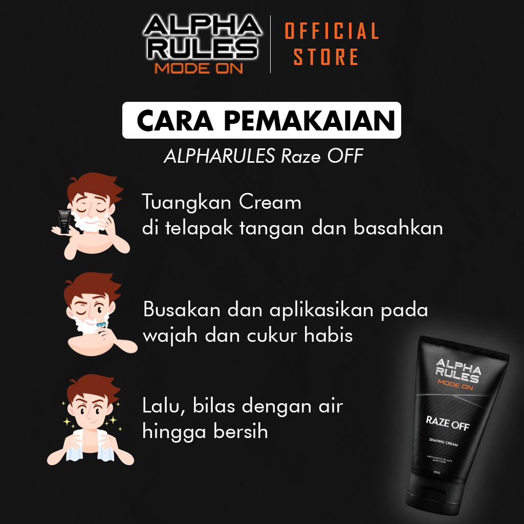 Alpha Rules Raze Off Shaving Cream