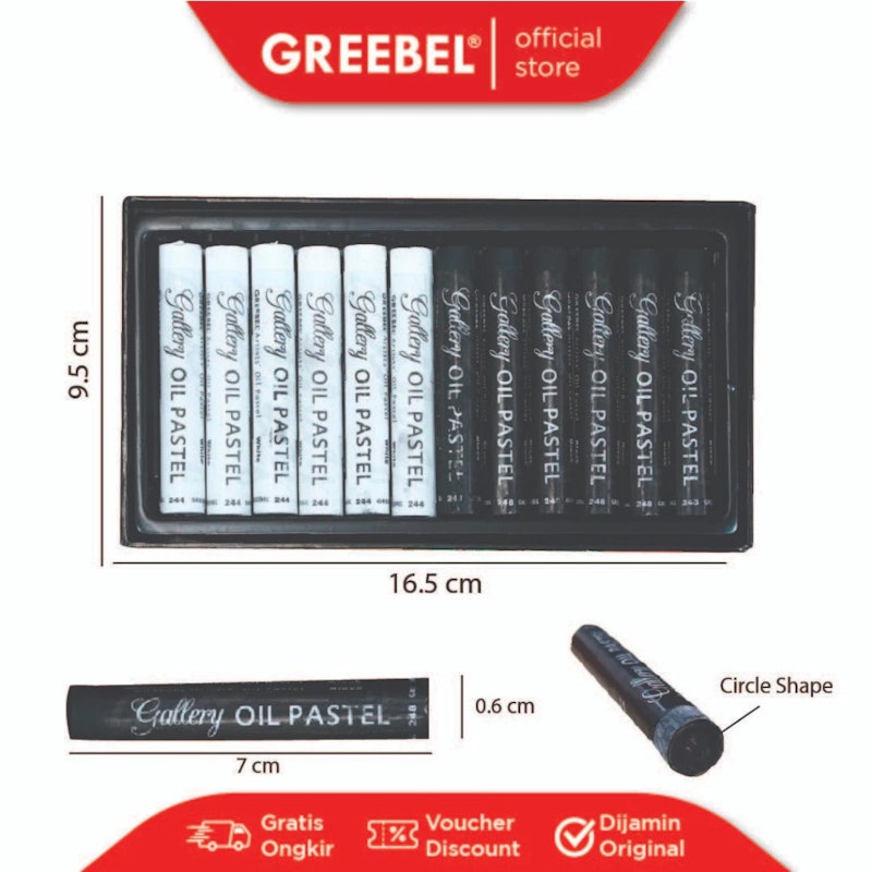 GREEBEL Artist Oil Pastels 3