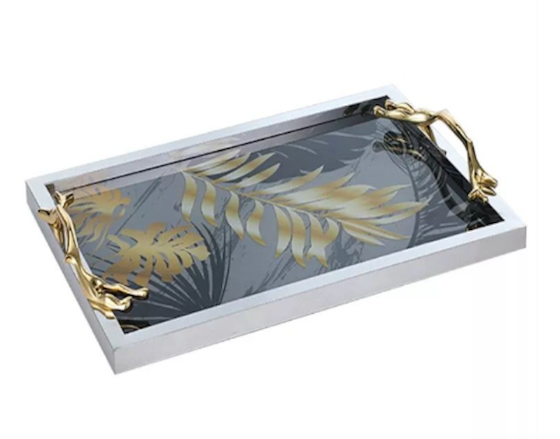 Stainless Steel Nordic Serving Storage Tray 1