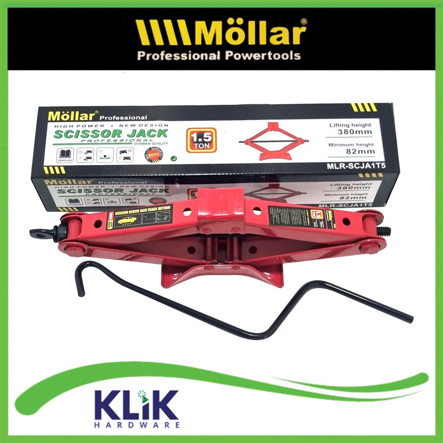 Möllar Professional Möllar Scissor Jack 1.5 Ton MLR-SCJA1TS