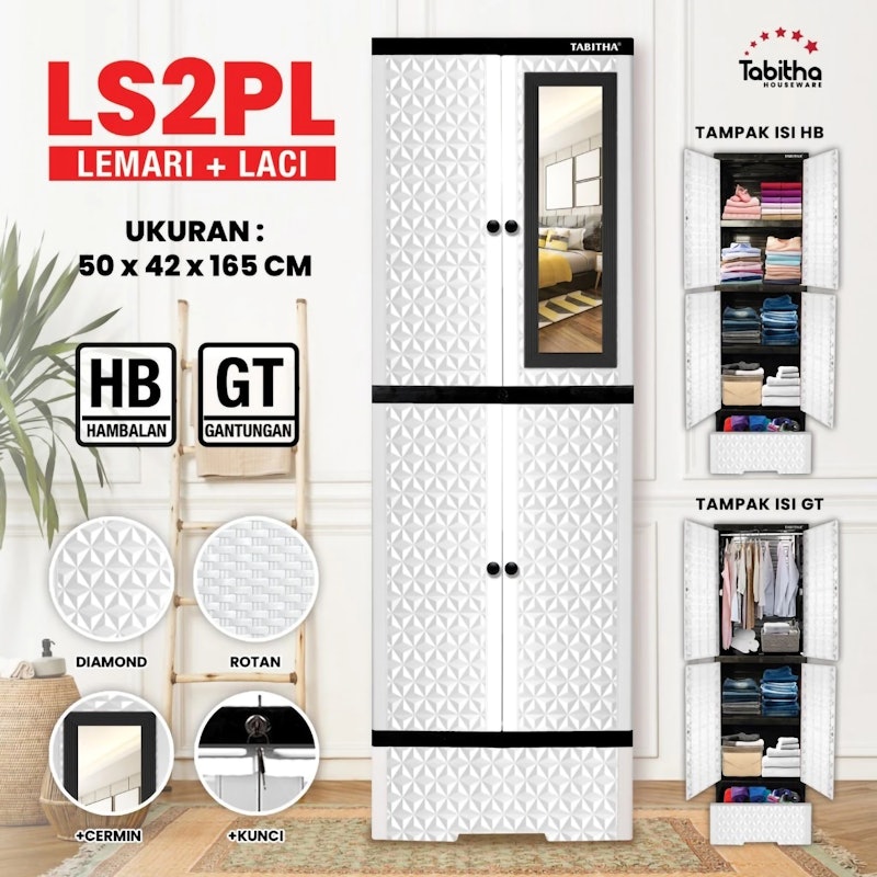 Tabitha Lemari Pakaian Plastik 3