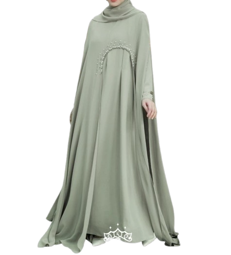 Kazami Luna Abaya Payet Set