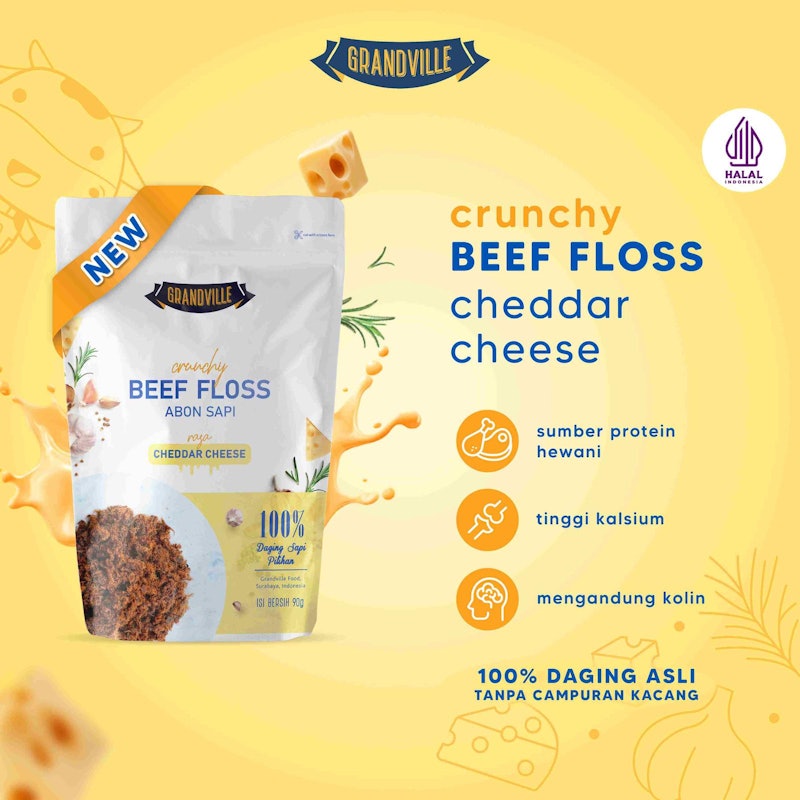 Grandville Crunchy Beef Loss Cheddar Cheese 2