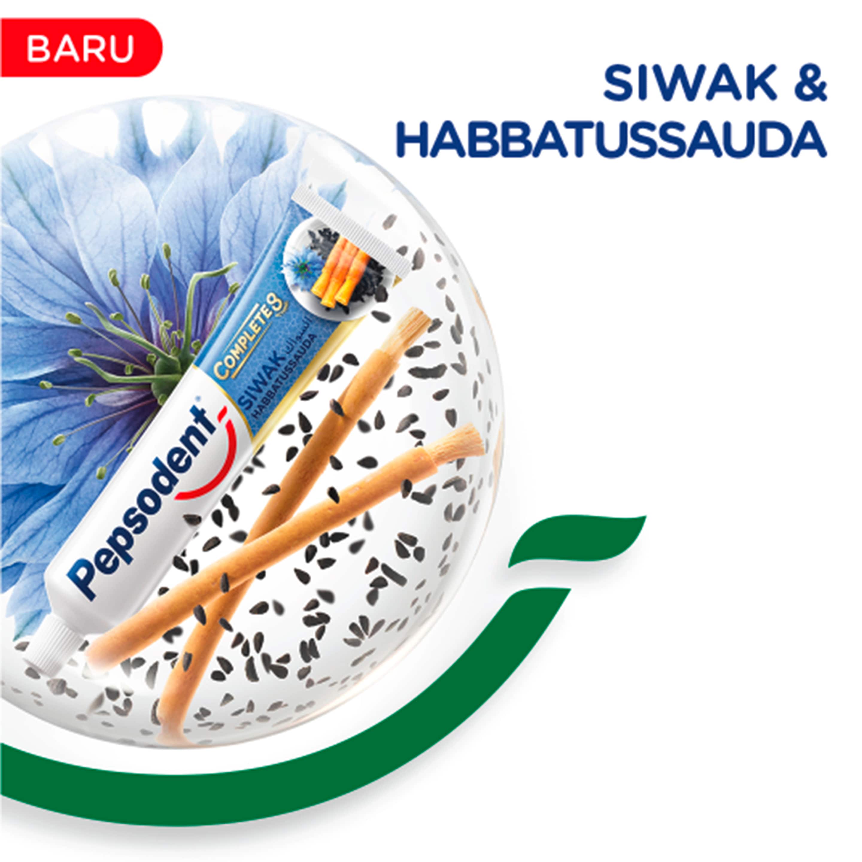 Pepsodent Pasta Gigi Complete 8 Siwak & Habbatussauda