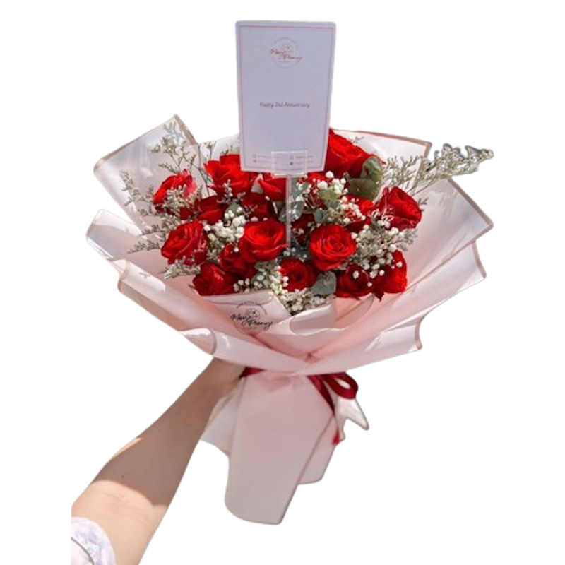 Fresh Rose Bouquet 20 Stem 2
