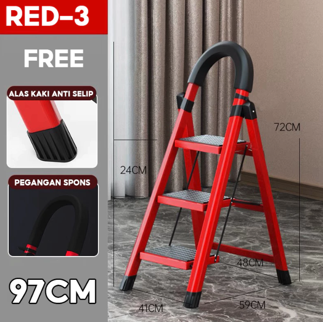  ECOSEN Household Steel Ladder 3 Layer