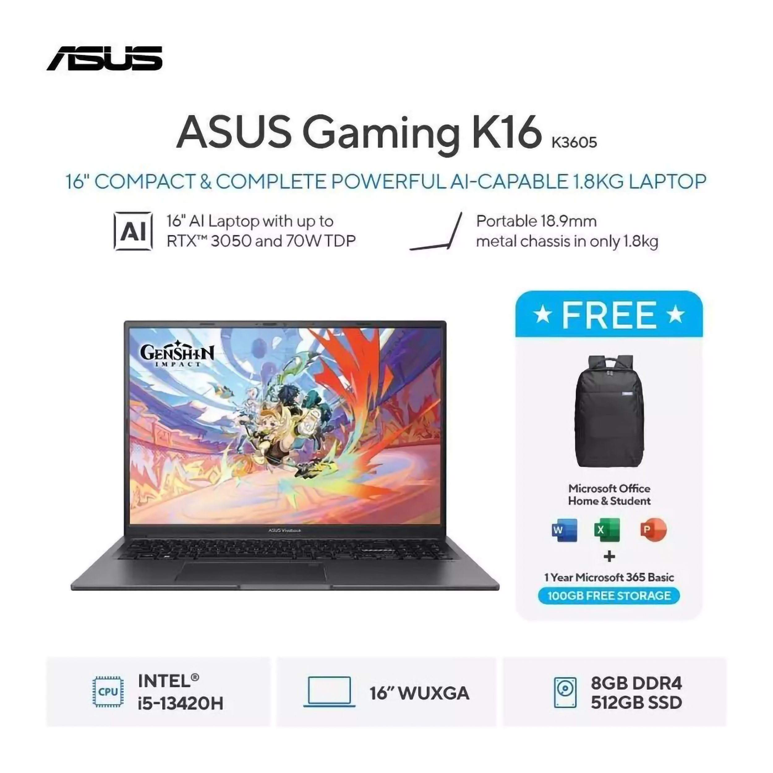 ASUSTeK Computer ASUS Gaming K16 K3605VC