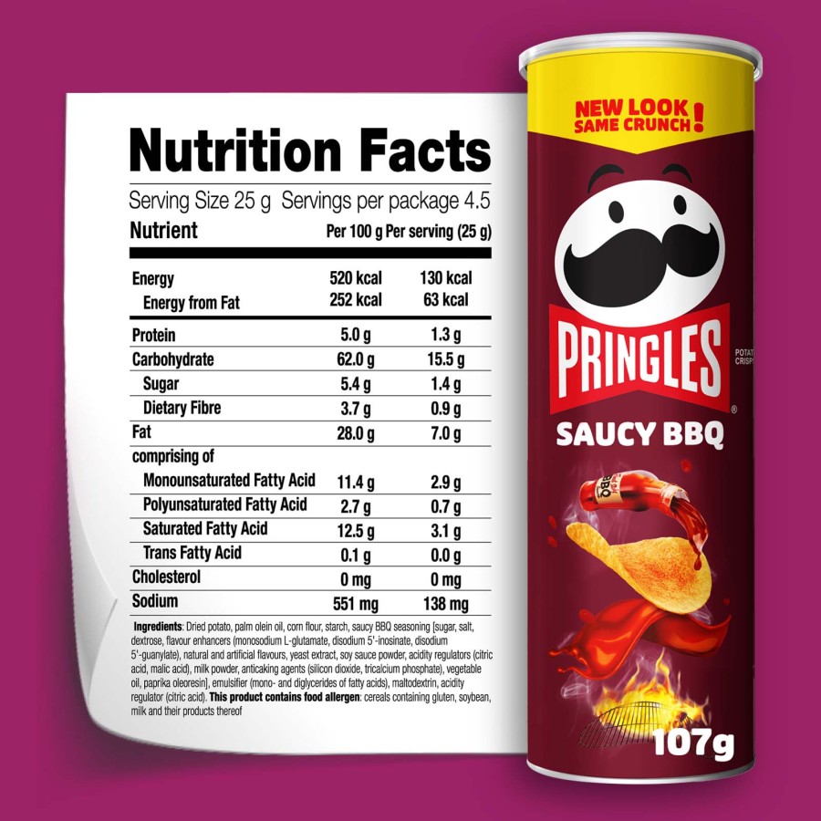 Kellogg's Pringles Saucy BBQ