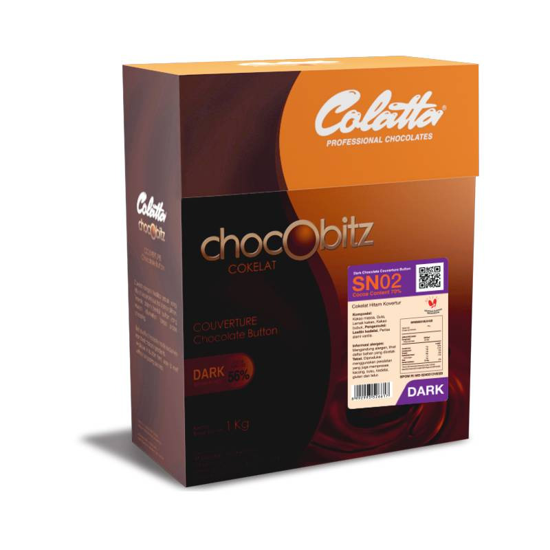 Colatta Chocobitz Button Couverture Dark 1 kg ｜ RJ02 
