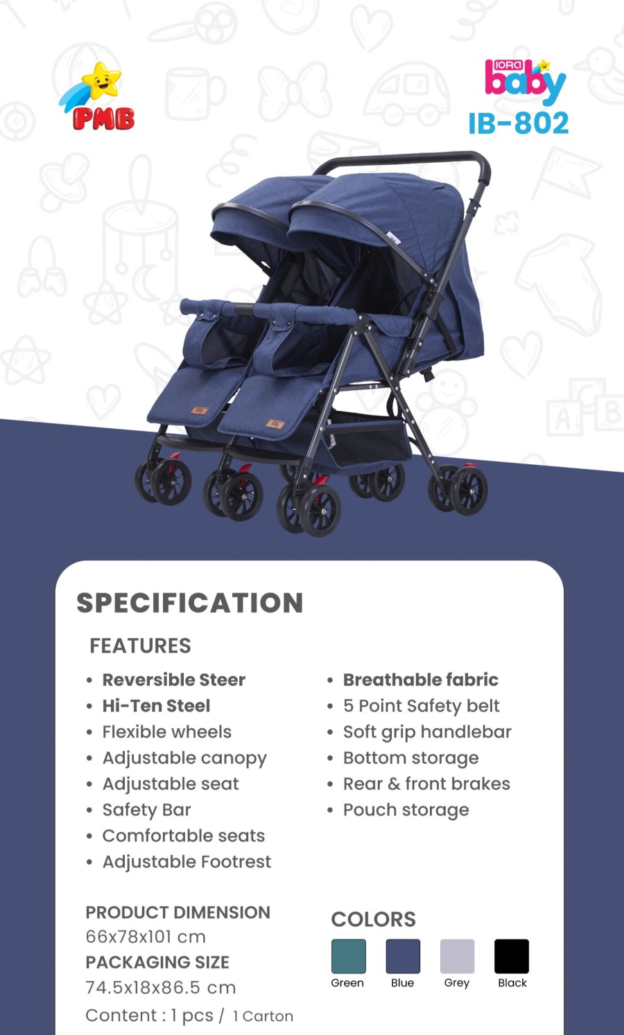 Stroller Iora Baby 4