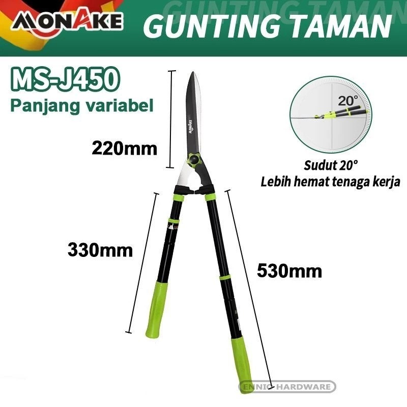  MONAKE Gunting Rumput Baja  MS-J450