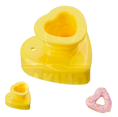 Cetakan Donat Bentuk Bulat / Bunga / Hati , Doughnut Mold