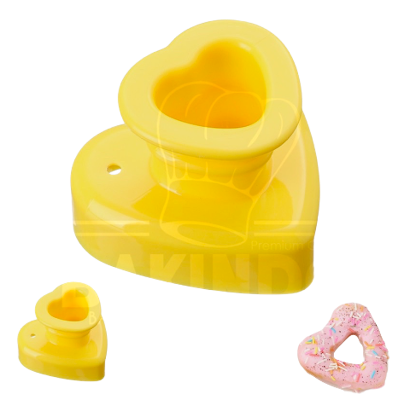 Cetakan Donat Bentuk Bulat / Bunga / Hati , Doughnut Mold 1