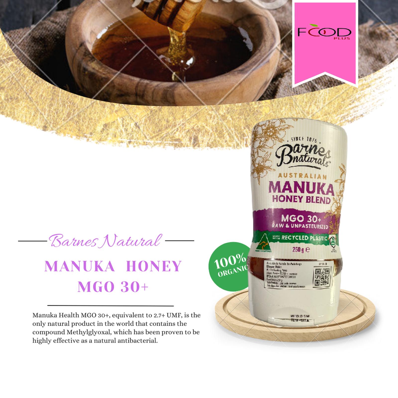 Hive + Wellness Australia Barnes Naturals Manuka Honey Blend MGO 30+