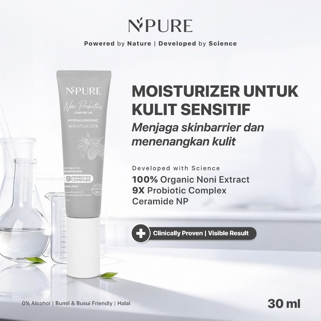 Penta Natural Kosmetindo N'PURE Noni Probiotics Comfort Me Hypoallergenic Moisturizer