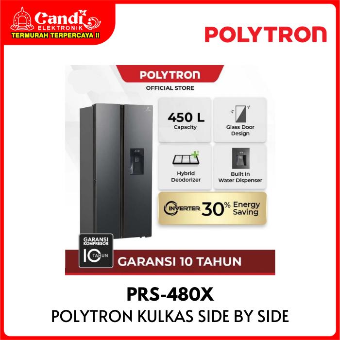 Polytron Kulkas Side by Side PRS-480X