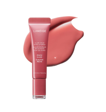 LANEIGE ｜ Glaze Craze Tinted Lip Serum Peach Glaze