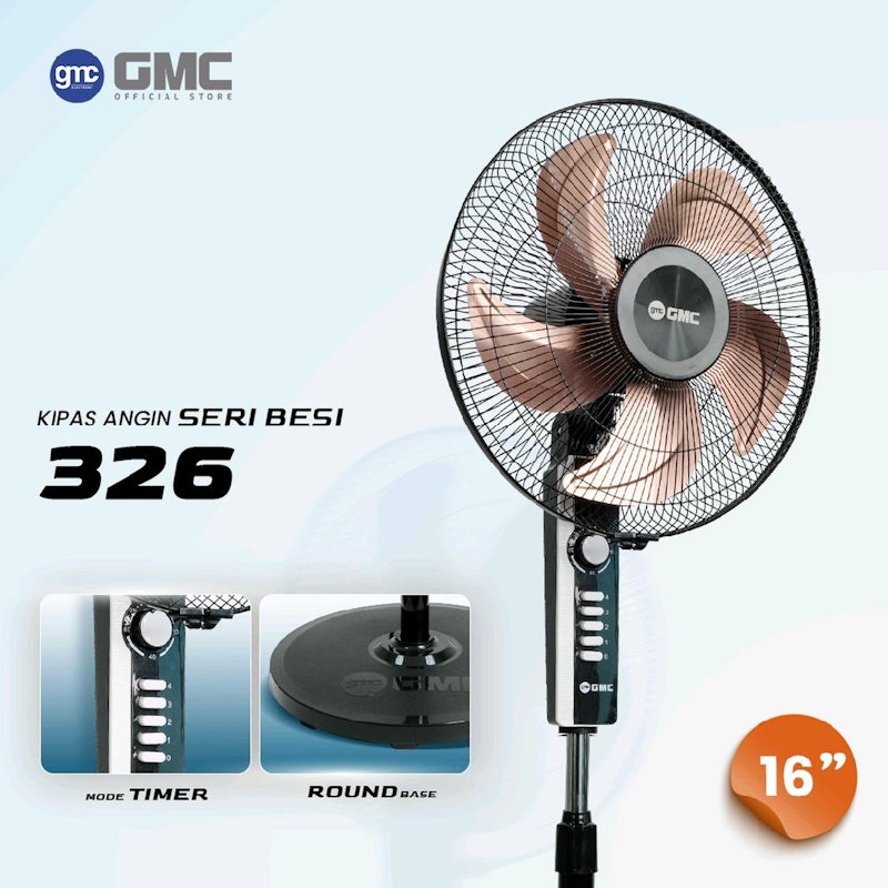 GMC Kipas Angin Lantai Seri Besi 326