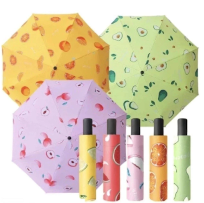 Cella Payung Lipat Motif Buah UV Protection 4
