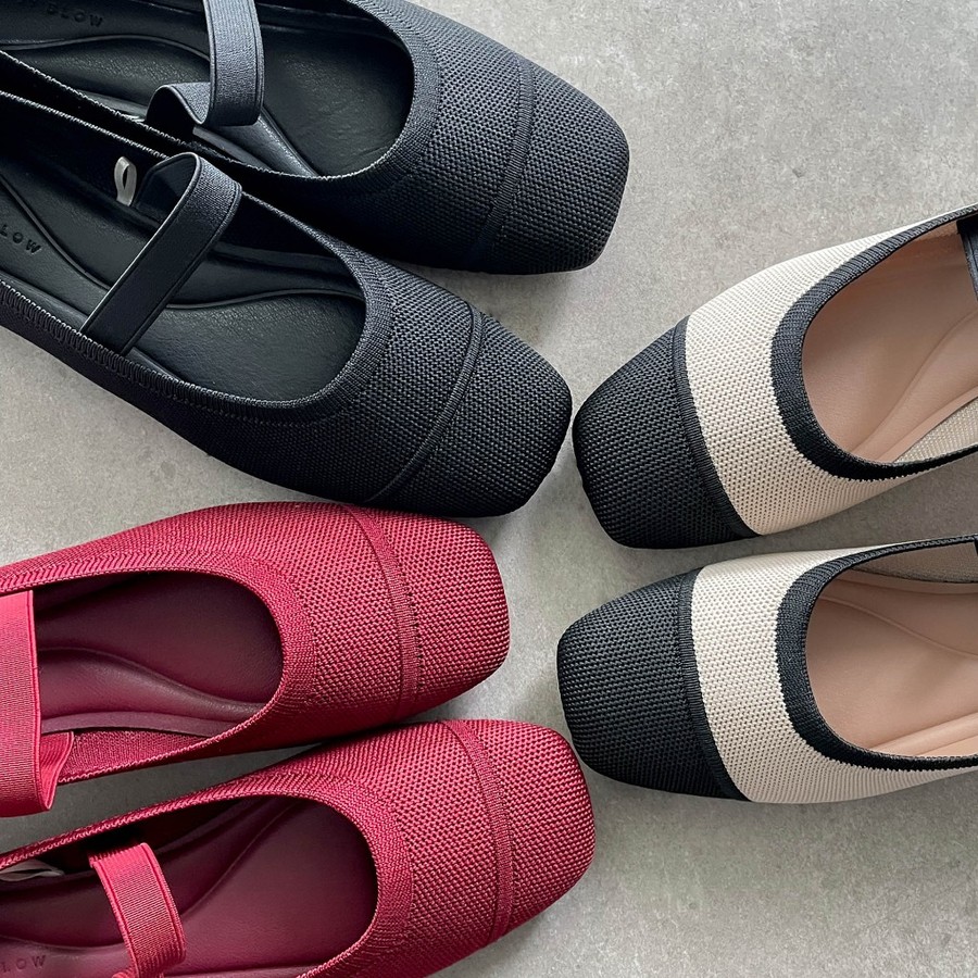 Blow Gia Mary Jane Flats Knit  3
