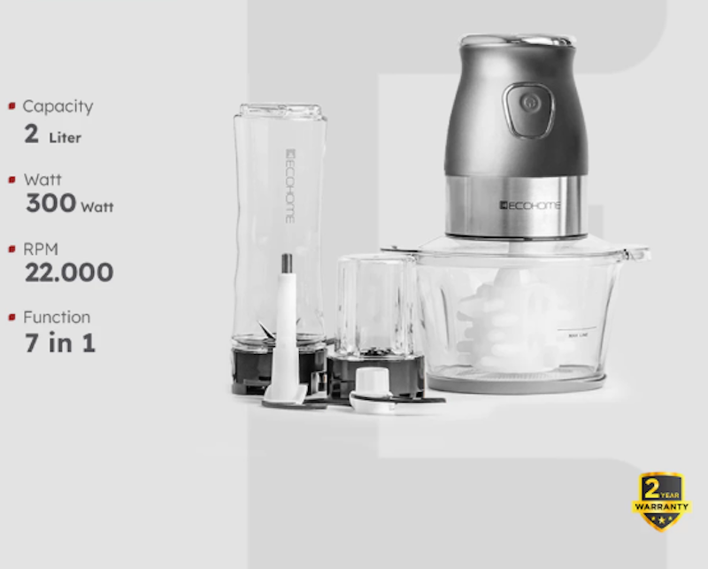 ECOHOME Food Processor 7 in 1 2