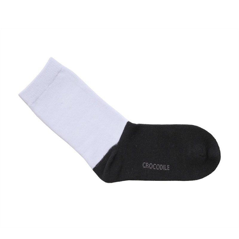 Crocodile Junior Kids Sock OCCH White Black 1