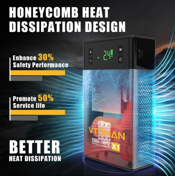  Vtoman X1 Pro Jump Starter 12.000 mAh 