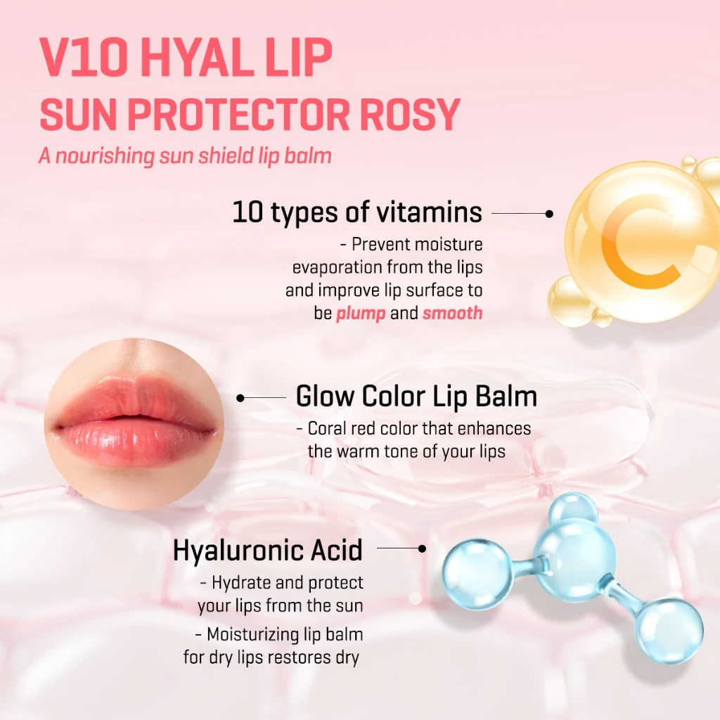 Perennbell SOME BY MI V10 Hyal Lip Sun Protector Rosy