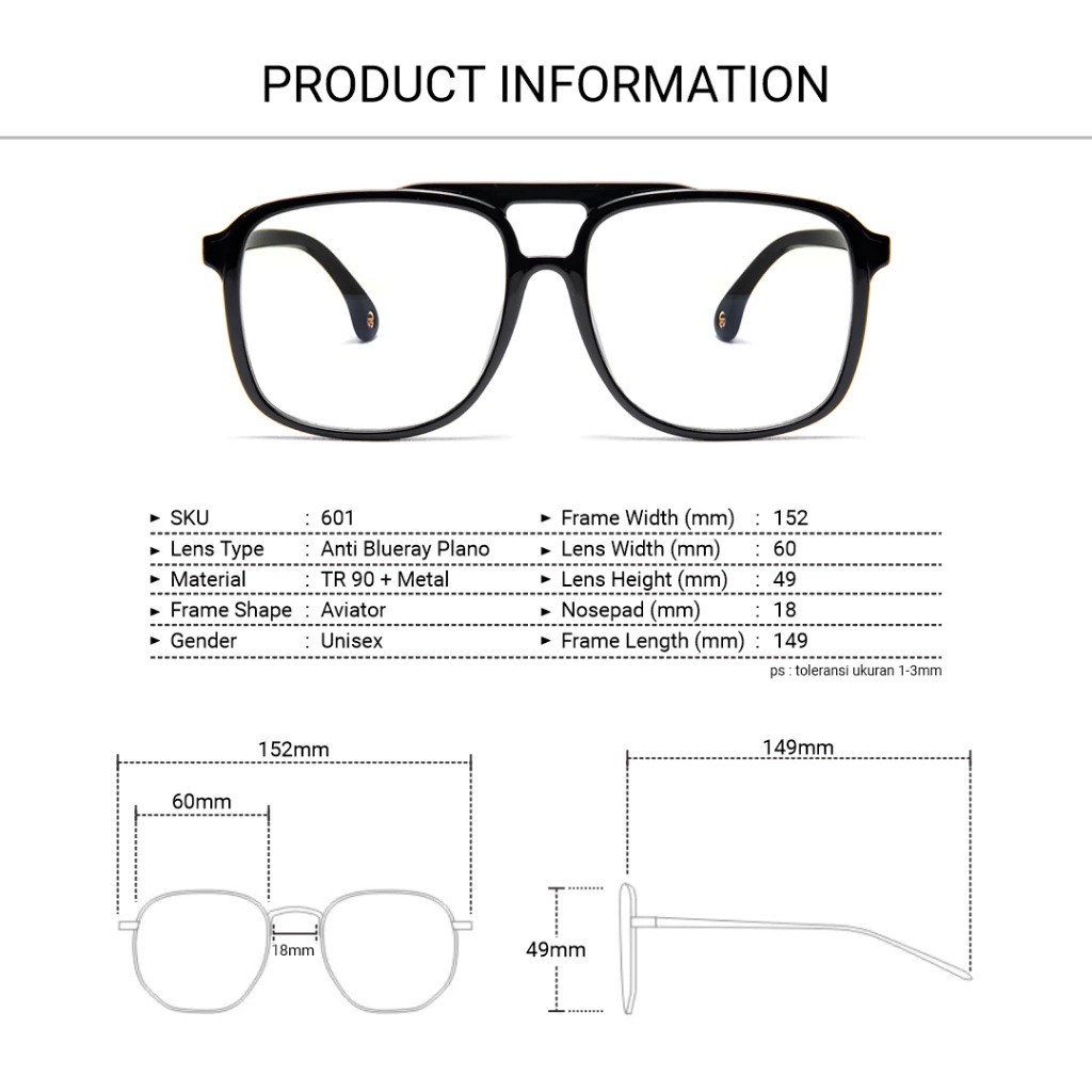  Robins De Eyewear Kacamata Aviator Photochromic RDE 601