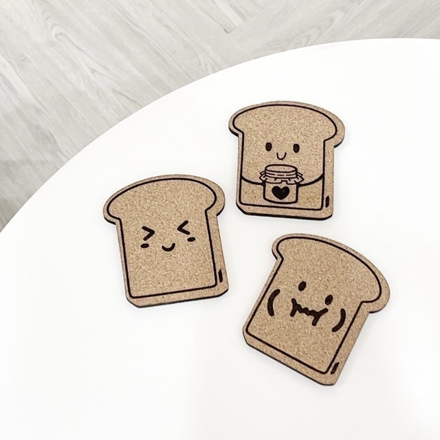 Cork Coaster Toast Series