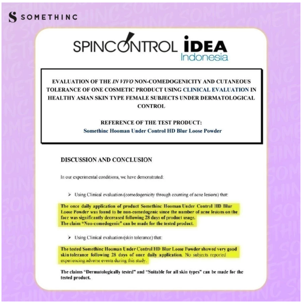 Royal Pesona Indonesia SOMETHINC Hooman Under Control HD Blur Loose Powder Medium