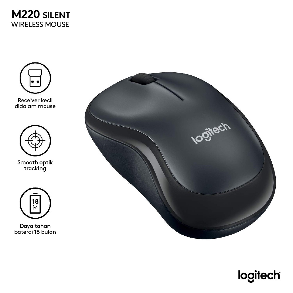 Logitech Logitech Silent Wireless Mouse M220