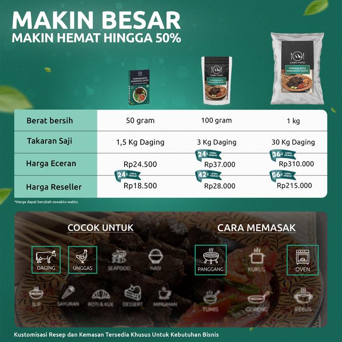 Cairo Food Cairo Food Bumbu Sate Maranggi Purwakarta