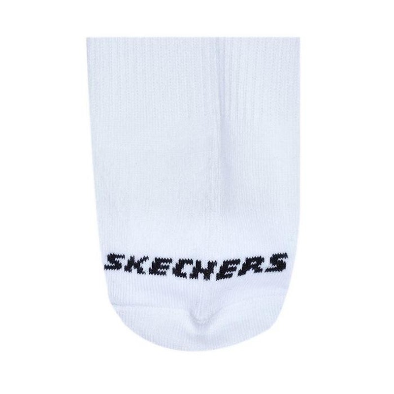 Skechers Uni 3Pk Non Terry No Show White Unisex's Socks 2